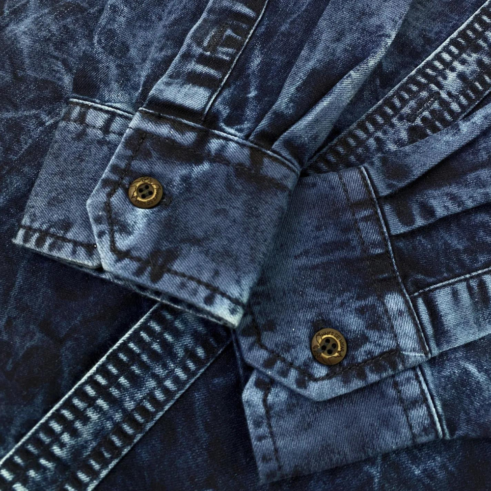 BILLY - Afslappet Langærmede Denim Skjorte