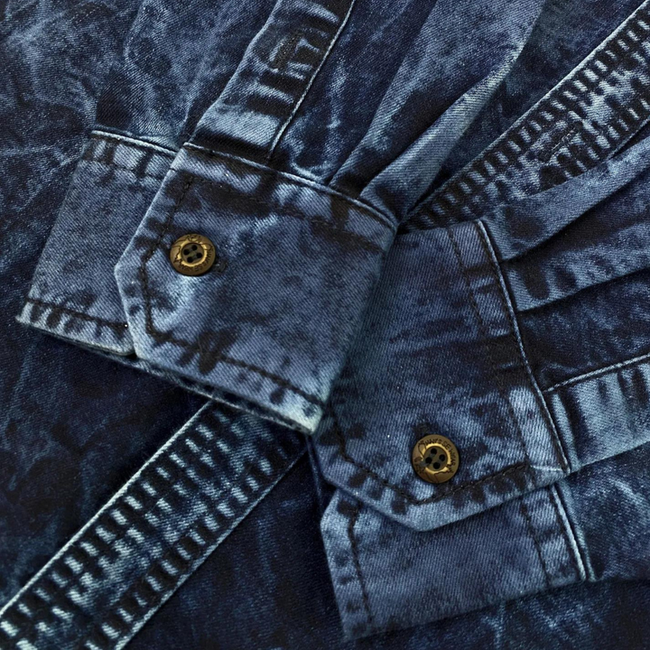 BILLY - Afslappet Langærmede Denim Skjorte
