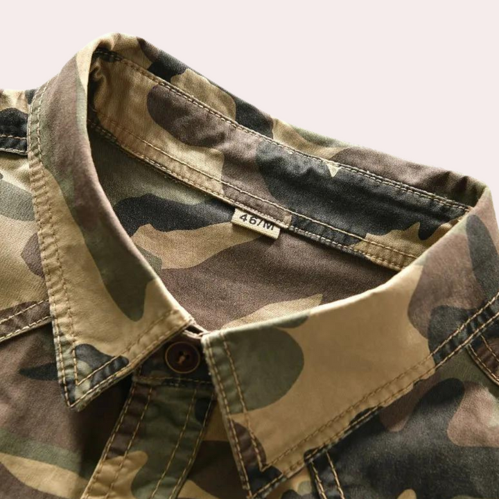 Jakub - Moderne Camouflageskjorte til Mænd