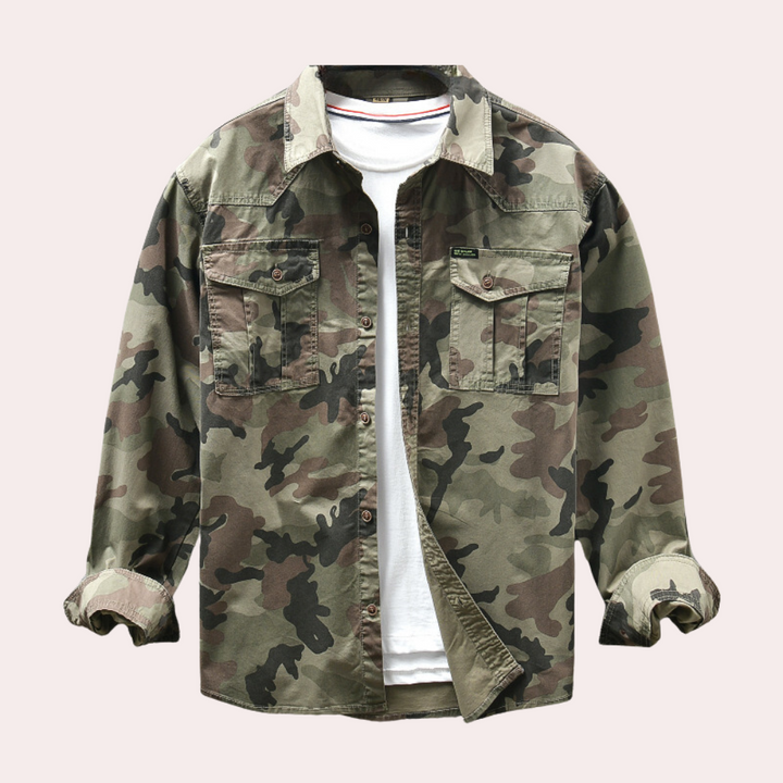 Jakub - Moderne Camouflageskjorte til Mænd