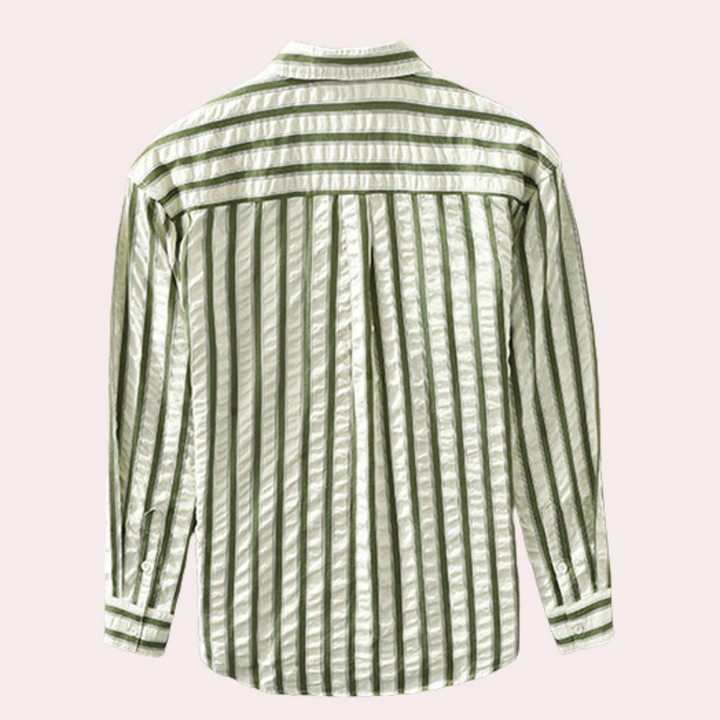 Branko - Trendy Stribet Herreskjorte med Moderne Stil
