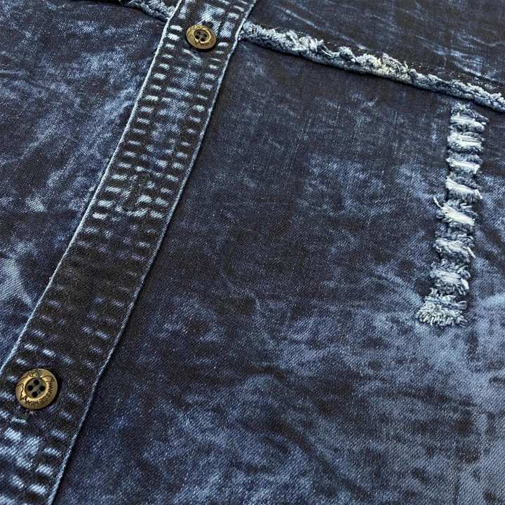 BILLY - Afslappet Langærmede Denim Skjorte