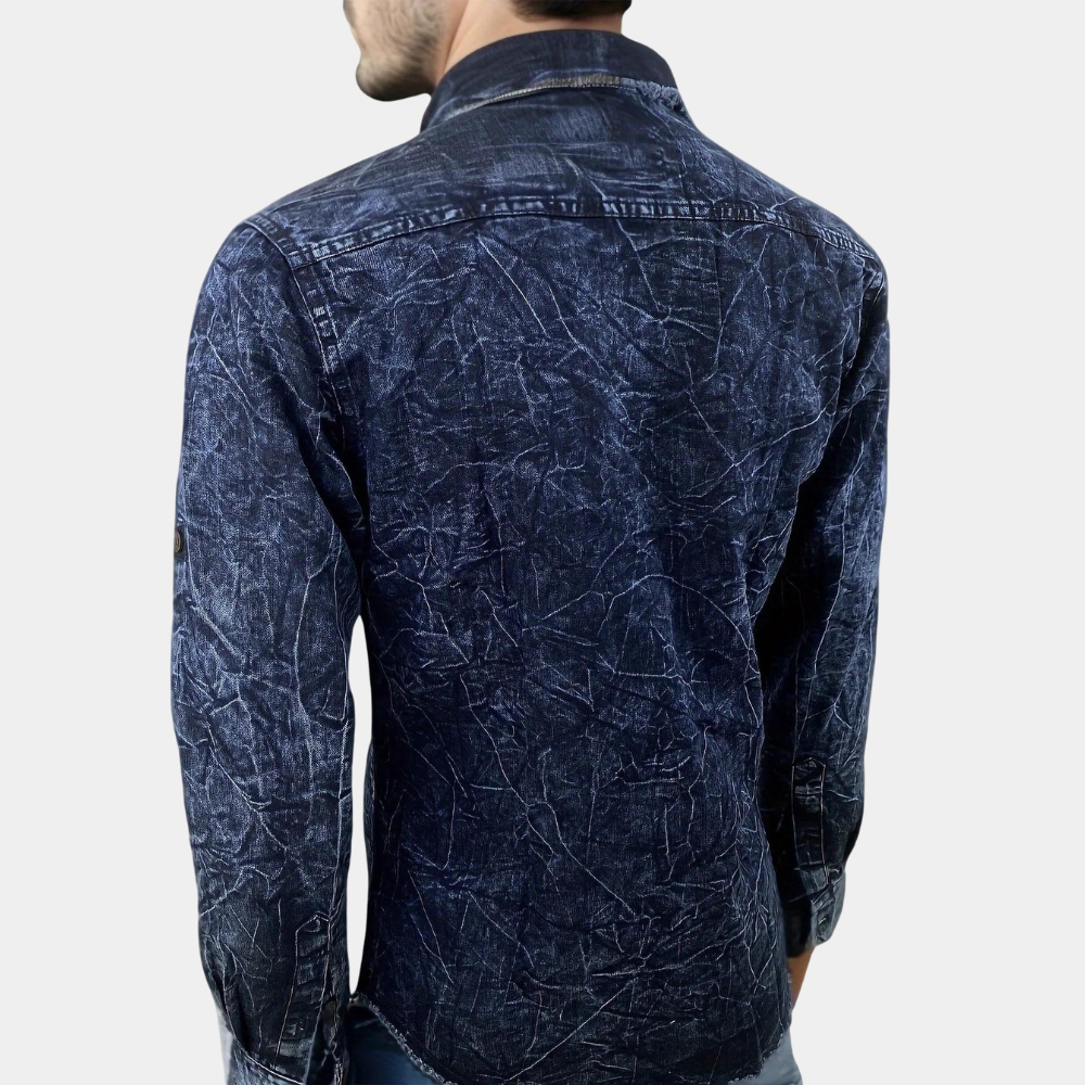 BILLY - Afslappet Langærmede Denim Skjorte