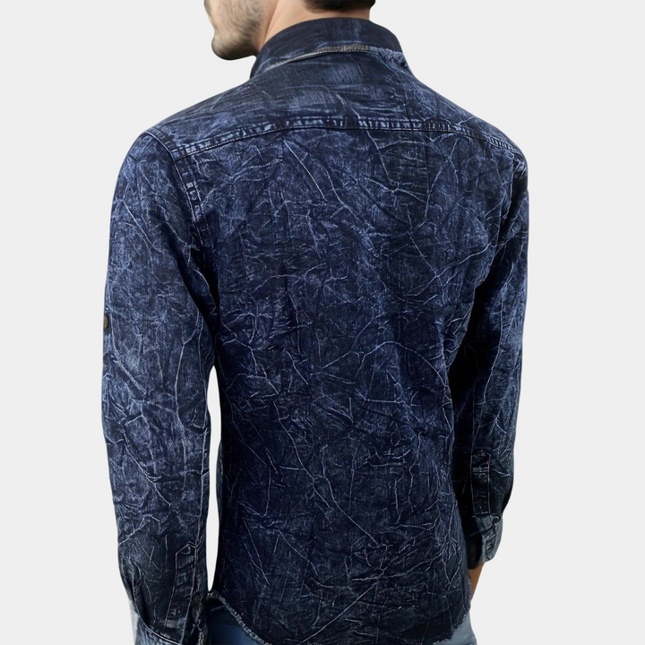 BILLY - Afslappet Langærmede Denim Skjorte