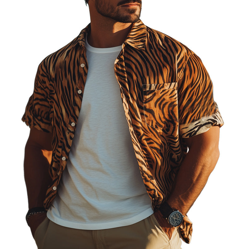 Arthur - Sommer Tiger afslappet skjorte til mænd