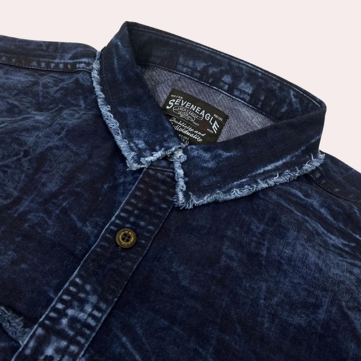 BILLY - Afslappet Langærmede Denim Skjorte